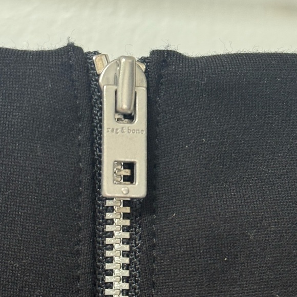 Rag & bone Irina Zipper Strapless Top Black Medium - Picture 5 of 7
